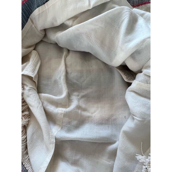 Holding Horses Anthropologie Women's Fringe Stripe Shift Dress Size 0 - Picture 7 of 9